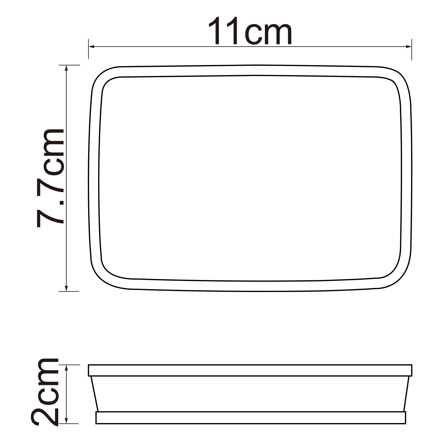 Rossel K-5729 Мыльница Размеры (Ш/В/Г): 11х2х7,7 см