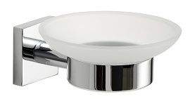 Gedy G-Fuji, настенная стеклянная мыльница, цвет хром FJ11(13)