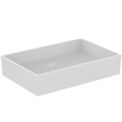 T374001 Ideal Standard Extra Раковина 60х40хh12.5см., накладная, без отв., без перелива, с крепежом, цвет: белый глянец