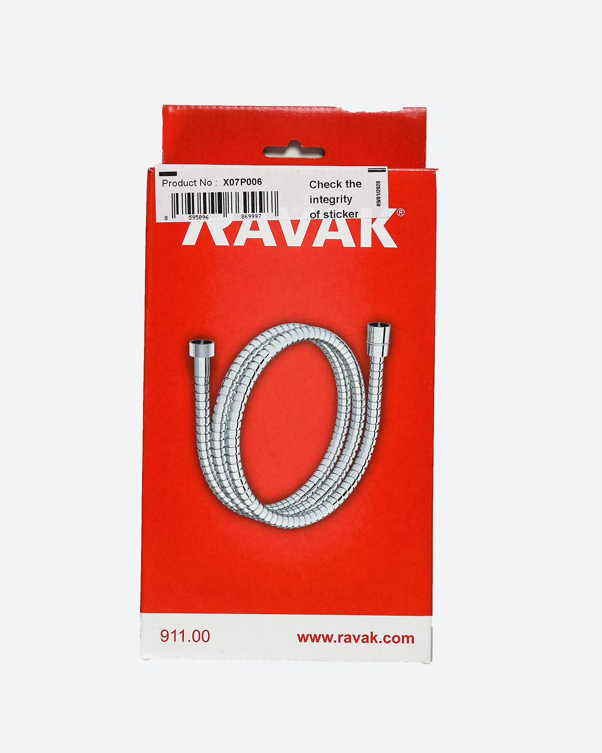 X07P006 Душевой шланг Ravak 150 см с оплеткой из нержавеющей стали