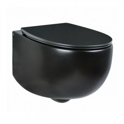 Унитаз подвесной DOT 2 0 AET S555T0R0V6105 чёрный матовый