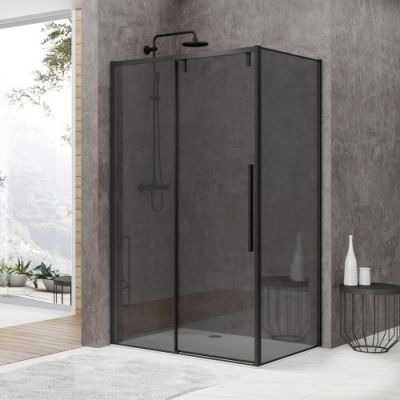 8988012 Душевое ограждение B&W S898 Black-Grey (800х1200х1950)
