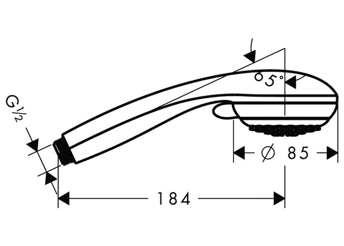 Лейка для душа Hansgrohe Crometta 28562000