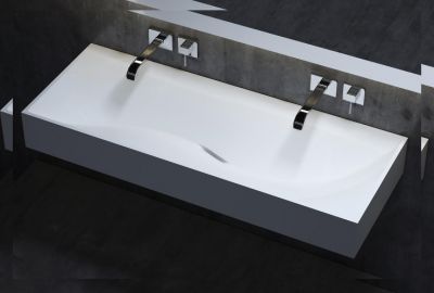 Salini SONATA Раковина накладная 1200X450 покраска по RAL полностью