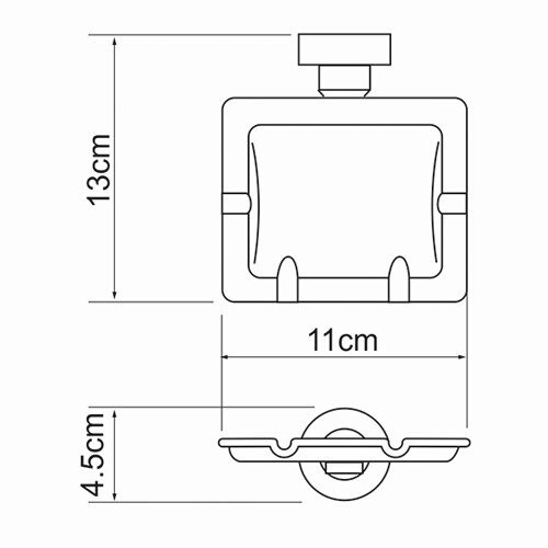 K-1081 Емкость для мусора Размеры (Ш/В/Г): 11х4,5х13 см