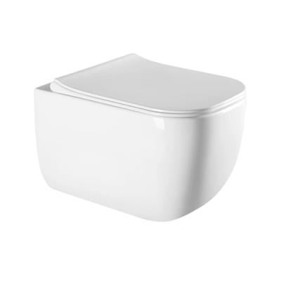 EWC700-126W Унитаз подвесной 52 см. безободковый CHARUS SKANDENBORG RIMLESS белый глянец