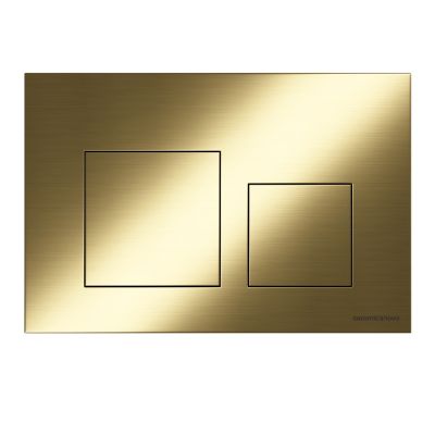 CN12-002BG Ceramica Nova Кнопка смыва Balance, клавиши Square, цвет брашированное золото