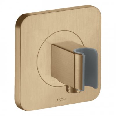 Axor ShowerSelect Вывод воды с клапаном и держателем ручного душа, ½’, цвет: шлифованная бронза 36724140