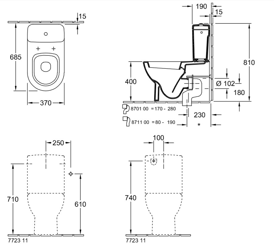 Унитаз Villeroy&Boch Subway 6610 10R1