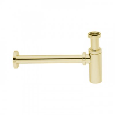 Gattoni Accessori Сифон под донный клапан 1/1,4&amp;quot; - цилиндрический, для раковины, цвет: золото 0160/00D0