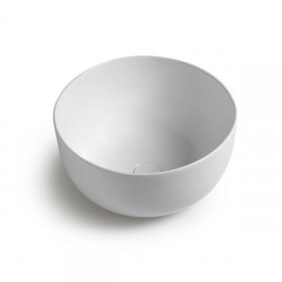 Раковина накладная d45 мм WHITE CERAMIC Dome W030701