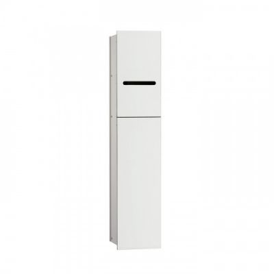 Emco Asis module 2.0 Встр.модуль для туалета 17xh81.1см, 2 двери петли R, держатель т/бумаги, ёршик, без 9750 000 51, подвесной, цвет: хром/optiwhite 9754 274 50