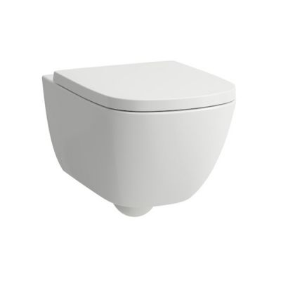 8.2080.2.400.000.1 Laufen Palomba Унитаз подвесной 54 см., безободковый смыв Rimless, покрытие LCC, цвет: белый