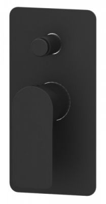Смеситель для душа на 2 потока Remer Infinity I09KBNO, черный матовый