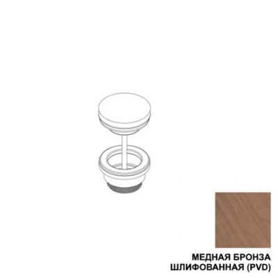 AC036E17Q AQUAELITE донный клапан click-clack KINO, бронза (PVD)