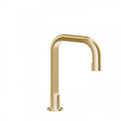 Gessi Inciso Излив для ванный, отдельностоящий, H: 24см. цвет: золото 58093#246