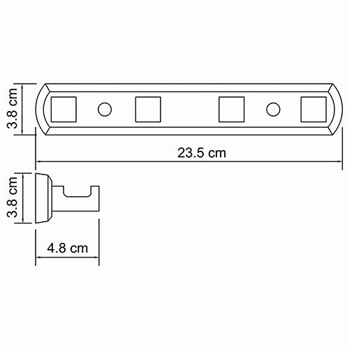 Lippe K-6574 Кронштейн настенный Размеры (Ш/В/Г): 23,5х3,8х4,8 см