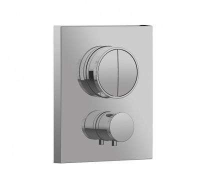 PUSH SQUARE CORE термостат для душа на 2 потока встраиваемый Almar E176682.CR