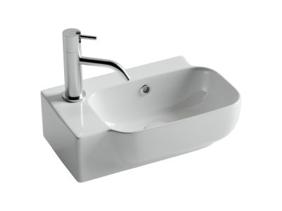 CN6074R Ceramica Nova Рукомойник подвесной прямоугольный 403x249x140, цвет белый