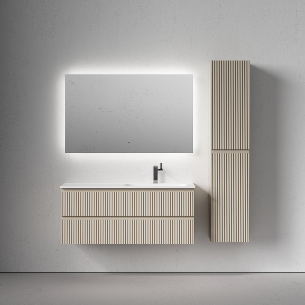SNR120RCE Ceramica Nova Тумба подвесная SANCOS Snob R правая 1195х445х500, c двумя ящиками оснащенными доводчиками, Beige Soft, арт.SNR120RCE