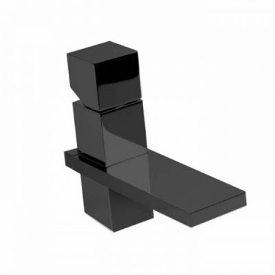 Bossini Cube Смеситель для раковины, на 1 отв., c заглушкой 11/4, цвет: черный матовый Z004301.073