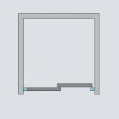 Cezares ANIMA W-BF-1-160-C-Cr Душевая дверь 160 см раздвижная