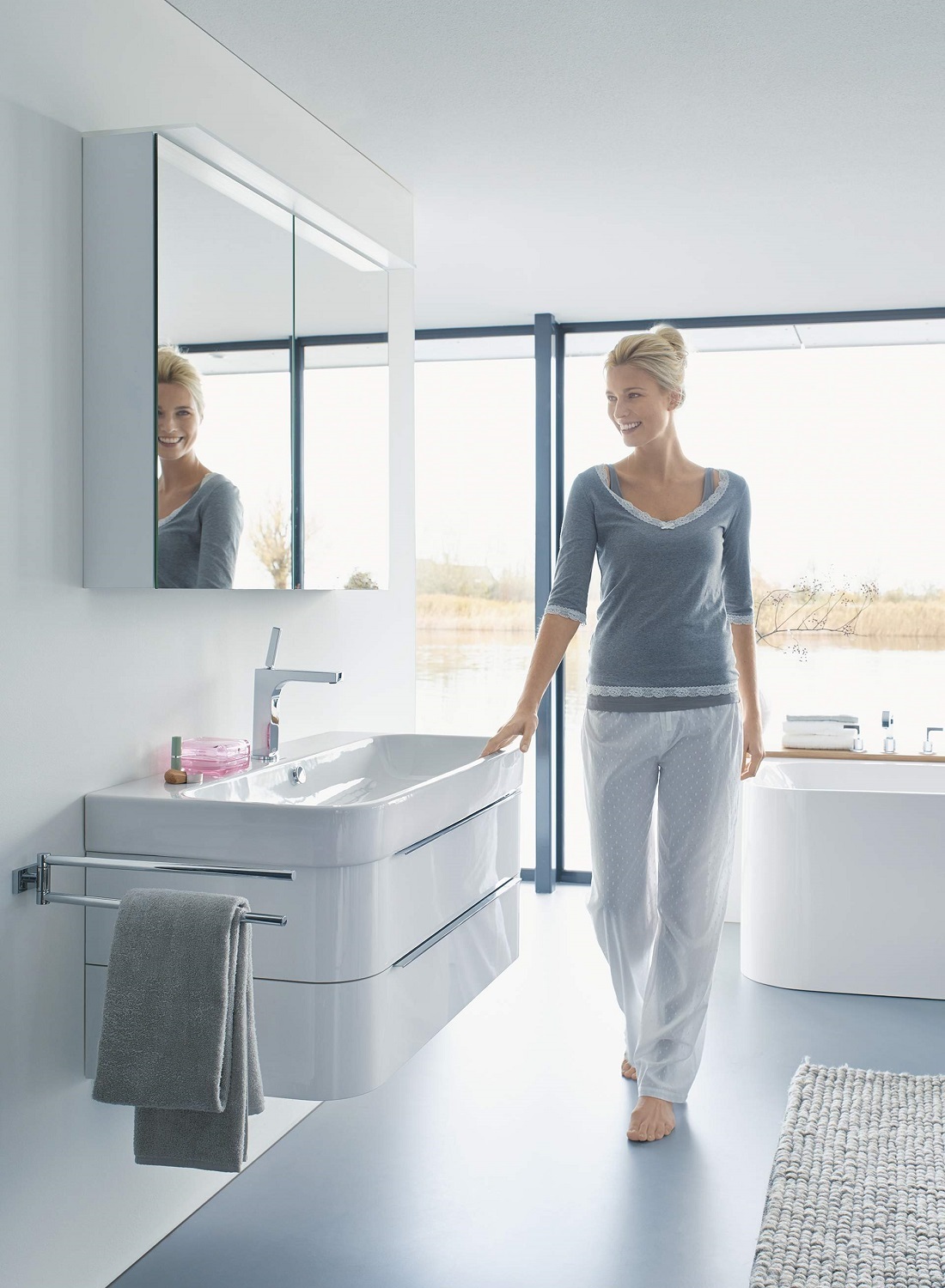 Тумба под раковину Duravit Happy D.2 H2636502222 белая