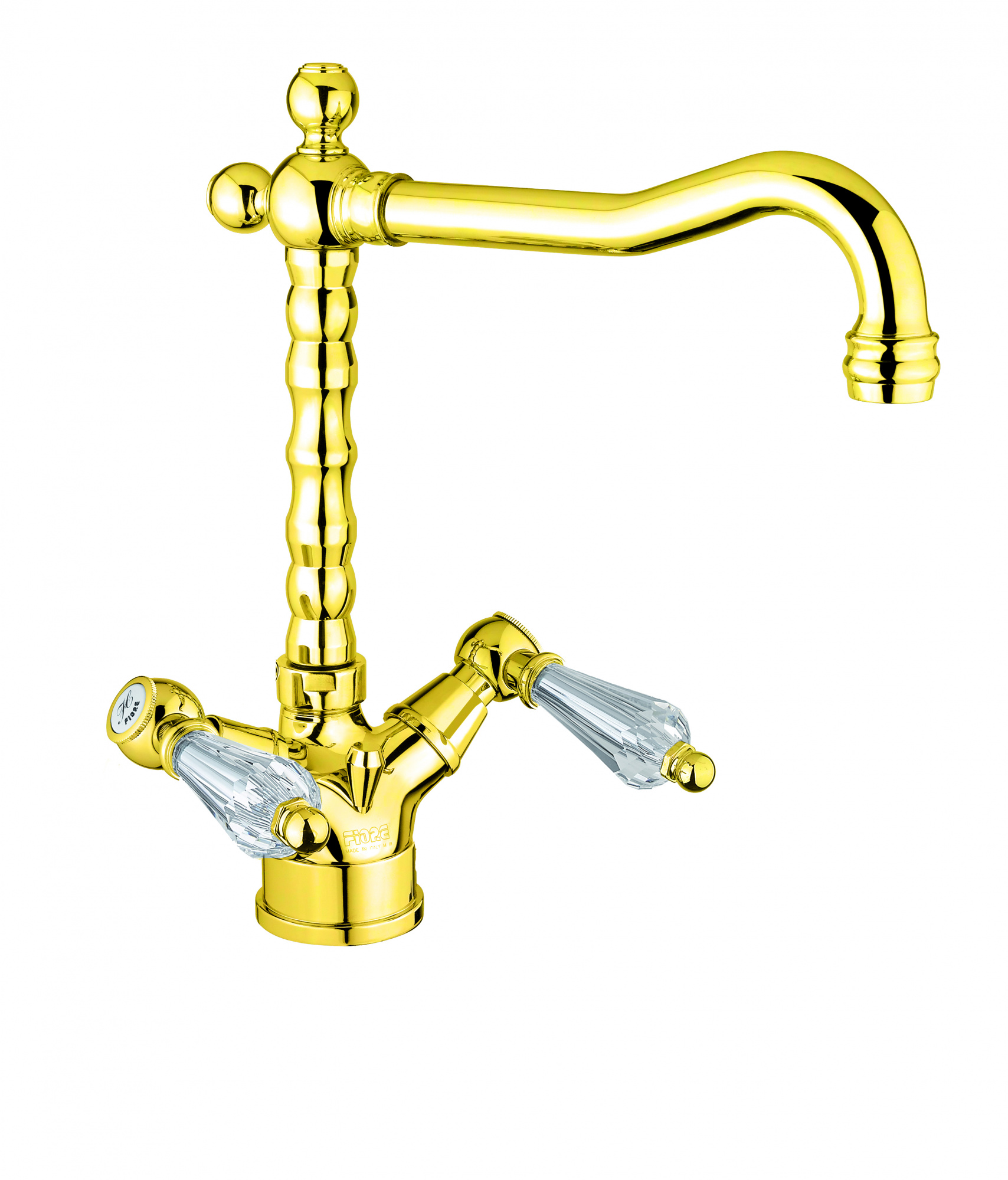 Смеситель для кухни Fiore GIOIELLI (SWAROVSKI®) 08OO0625, золото