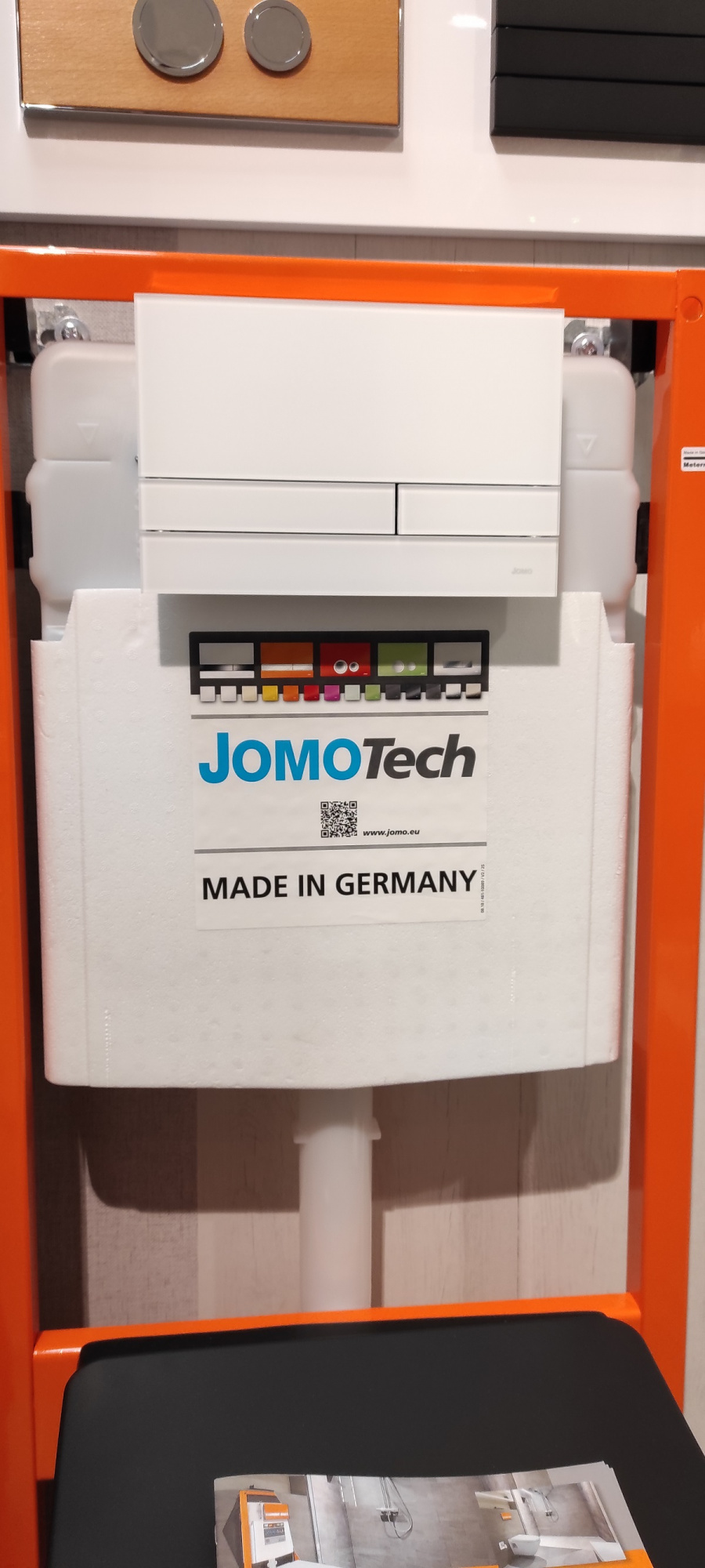 Jomo EXCLUSIVE 2.1 клавиша смыва 167-41001180-00 стекло белое матовое